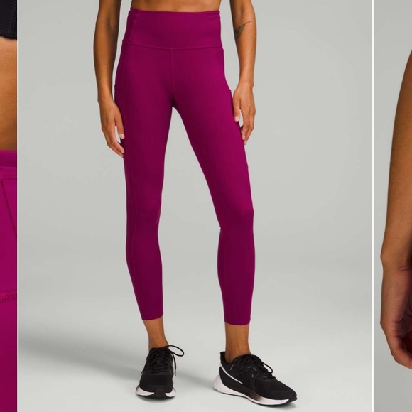 Lululemon Fast and Free High-Rise Tight 25" in Magenta Purple - Picture 9 of 9